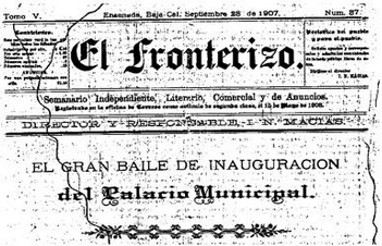 El primer palacio municipal de&nbsp;Ensenada